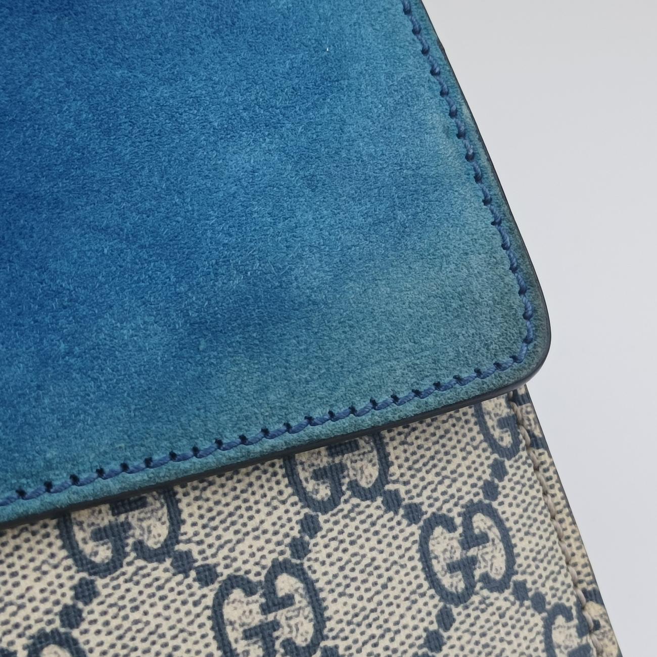 Dionysus Beige×Blue×Multicolour PVC coated canvas × suede 400249 D019671829ディオニュソス ベージュ×ブルー×マルチカラー PVCコーティングキャンバス × スエード 400249 D019671829