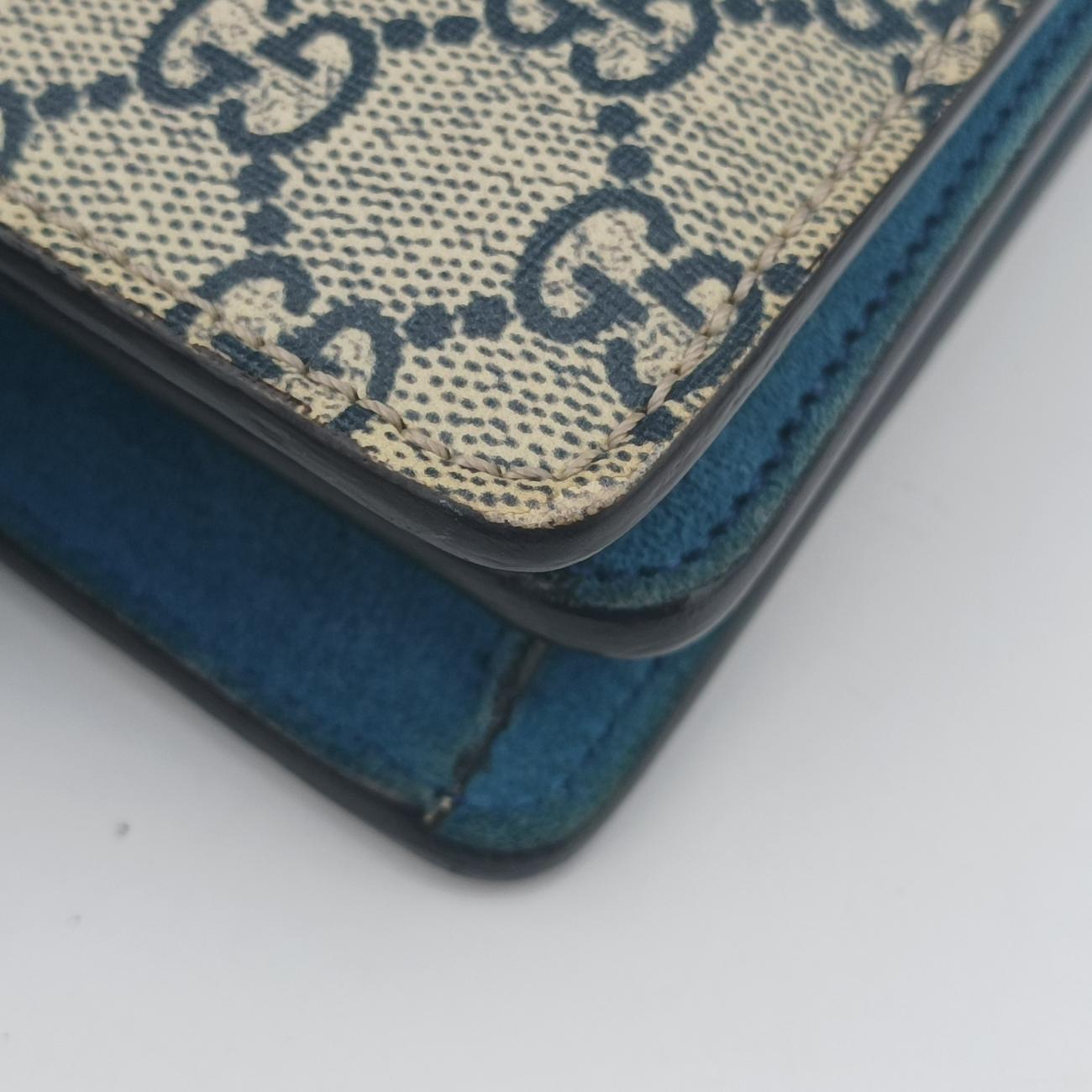 Dionysus Beige×Blue×Multicolour PVC coated canvas × suede 400249 D019671829ディオニュソス ベージュ×ブルー×マルチカラー PVCコーティングキャンバス × スエード 400249 D019671829