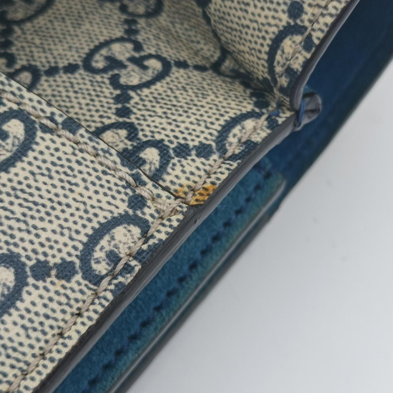 Dionysus Beige×Blue×Multicolour PVC coated canvas × suede 400249 D019671829ディオニュソス ベージュ×ブルー×マルチカラー PVCコーティングキャンバス × スエード 400249 D019671829