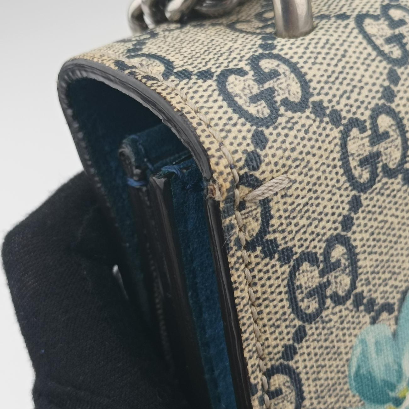 Dionysus Beige×Blue×Multicolour PVC coated canvas × suede 400249 D019671829ディオニュソス ベージュ×ブルー×マルチカラー PVCコーティングキャンバス × スエード 400249 D019671829