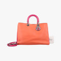Diorissimo Orange×Pink Leather 19-MA-0113ディオリッシモ オレンジ×ピンク レザー 19-MA-0113