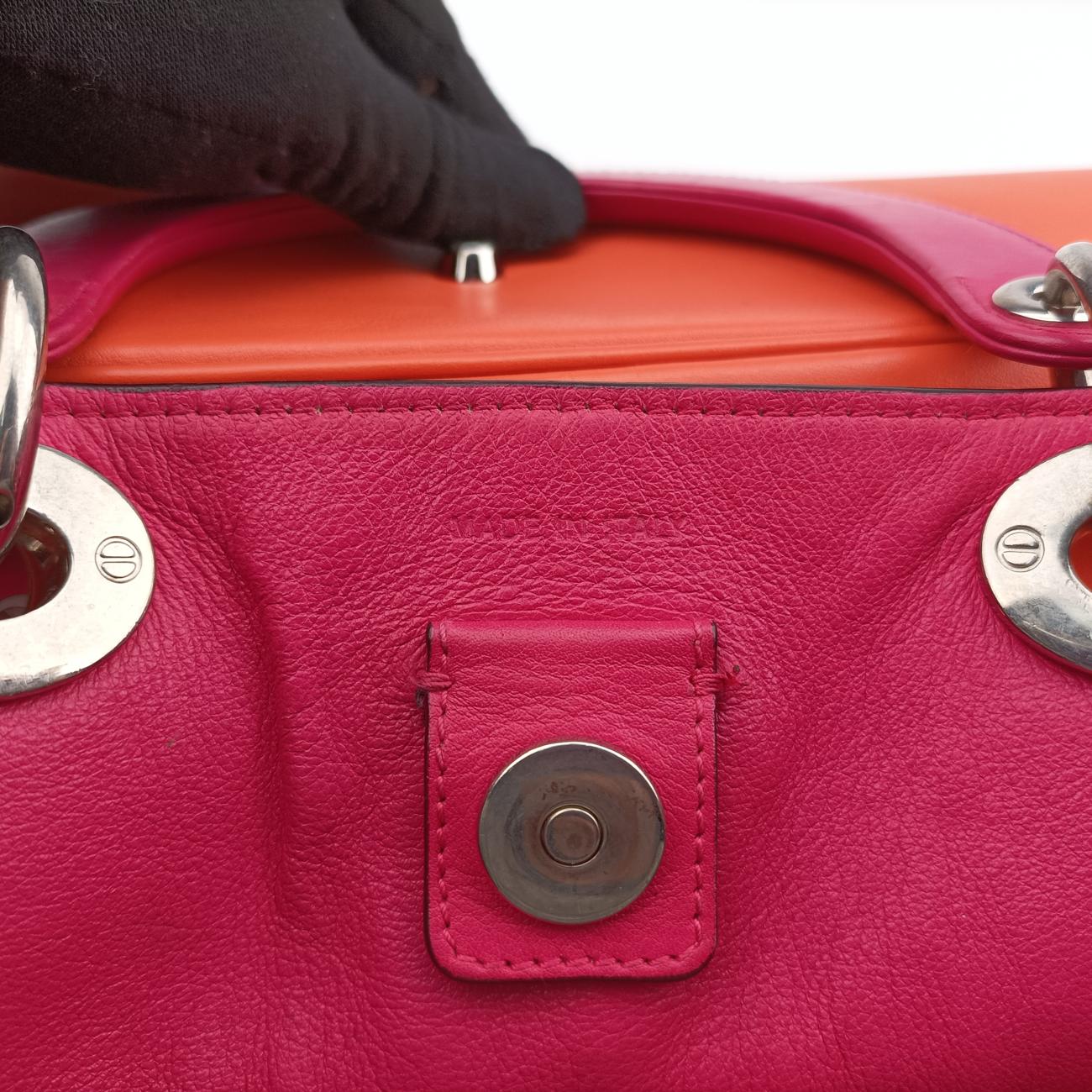 Diorissimo Orange×Pink Leather 19-MA-0113ディオリッシモ オレンジ×ピンク レザー 19-MA-0113