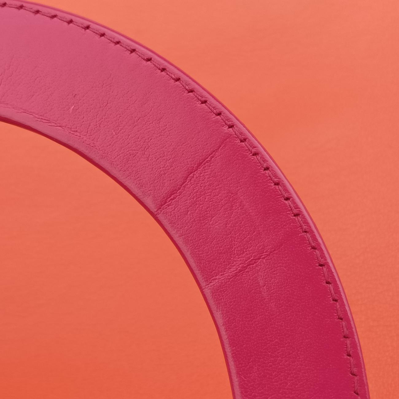 Diorissimo Orange×Pink Leather 19-MA-0113ディオリッシモ オレンジ×ピンク レザー 19-MA-0113