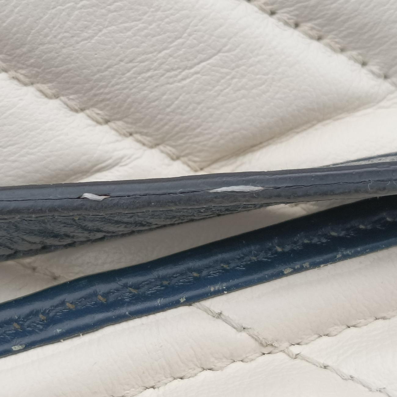 GG Marmont White×navy Leather 443497 B033547820GGマーモント ホワイト×ネイビー レザー 443497 B033547820