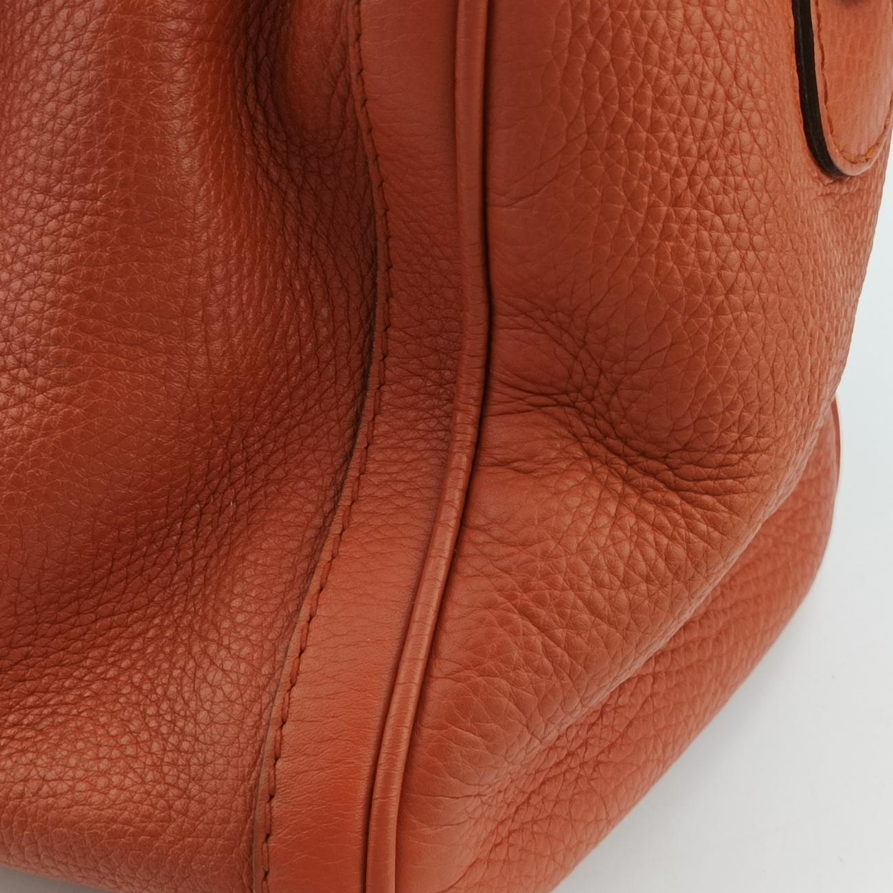 Sherry Line Orange x blue Leather 247205 E9107055シェリーライン オレンジ×ブルー レザー 247205 E9107055