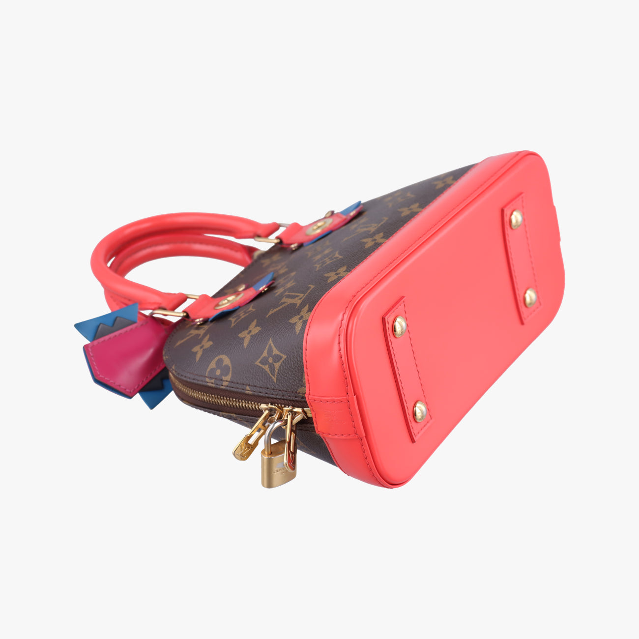 Alma BB brown×Flamingo Monogram Totem×calf leather M41659 SN4115アルマBB モノグラム/ブラウン系×フラミンゴ モノグラム トーテム×カーフレザー M41659 SN4115