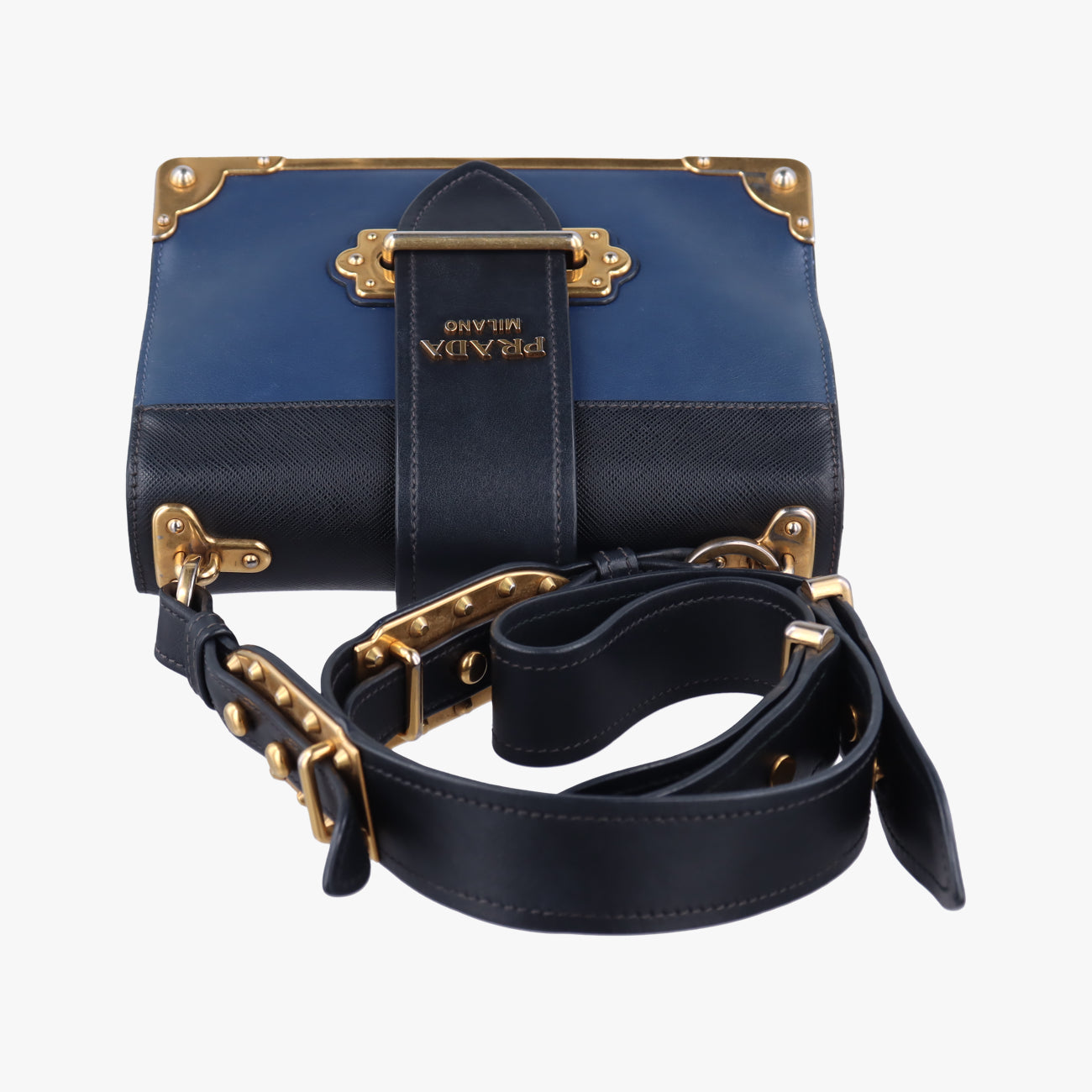 Cahier Blue×Black Leather 1BD045 25カイエ ブルー×ブラック レザー 1BD045 25