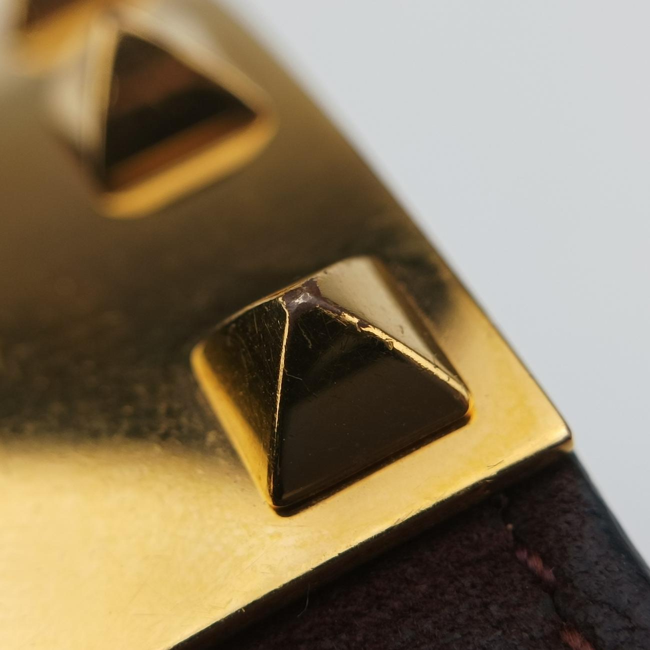 Kelly Style Lock Burgundy x golden GP×Leather N□Pケリー スタイル ロック ワインレッド×ゴールド GP×レザー N□P