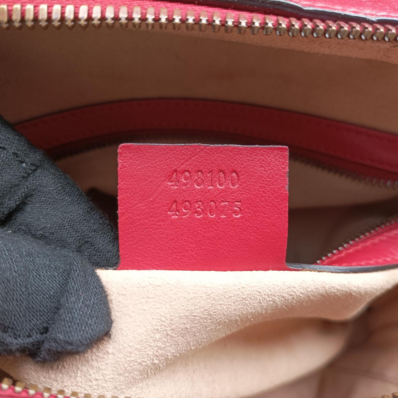 GG Marmont Red Leather 498100 F025013164GGマーモント レッド レザー 498100 F025013164