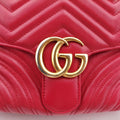 GG Marmont Red Leather 498100 F025013164GGマーモント レッド レザー 498100 F025013164