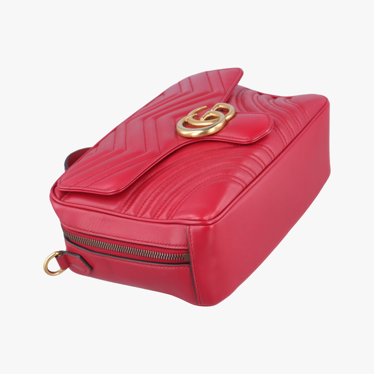 GG Marmont Red Leather 498100 F025013164GGマーモント レッド レザー 498100 F025013164