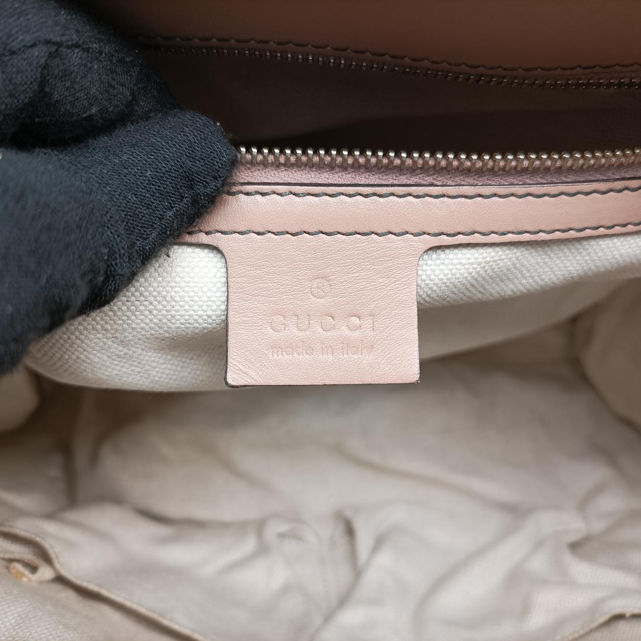 Emily Beige×Brown canvas x leather 295403 A012864626エミリー ベージュ×ブラウン キャンバス×レザー 295403 A012864626