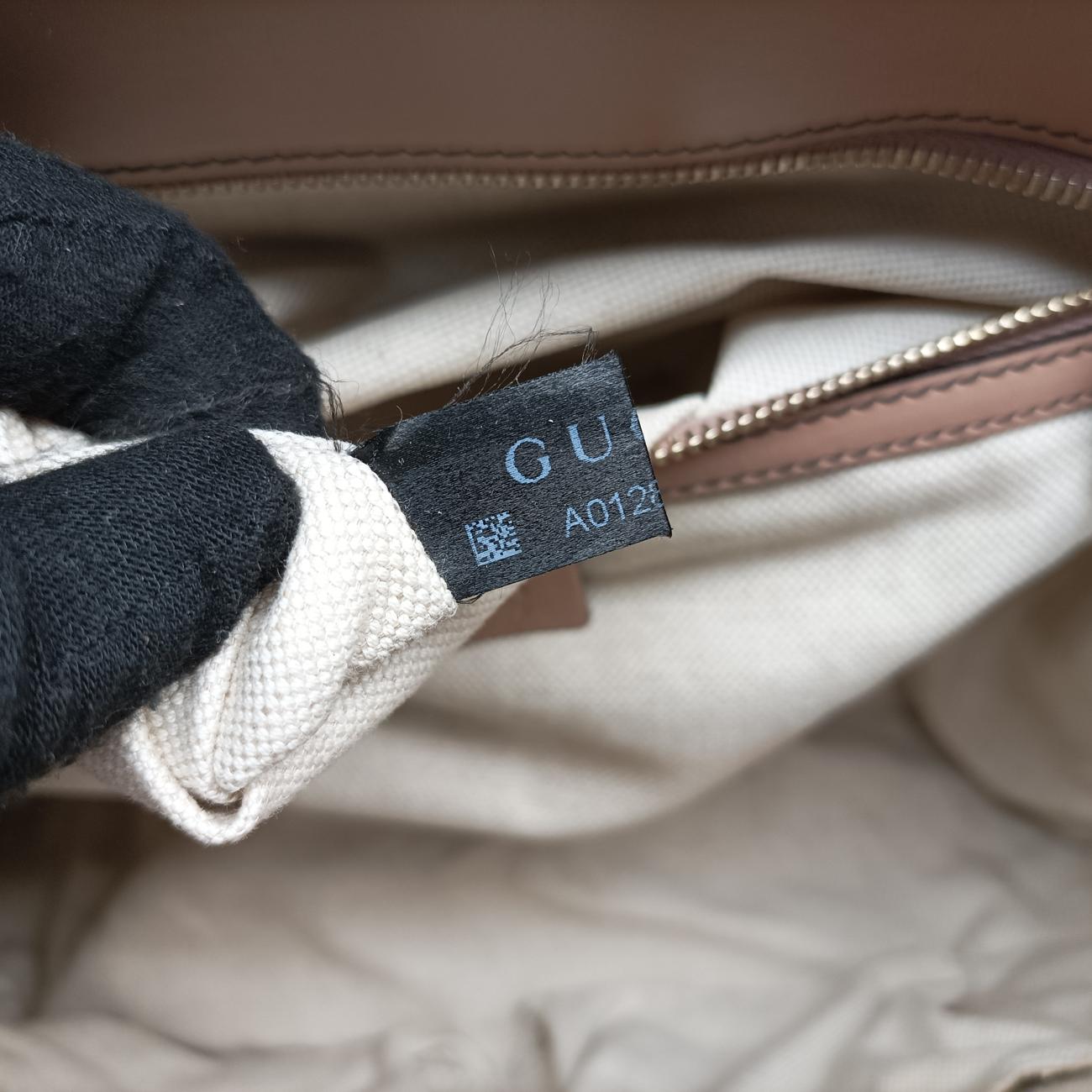 Emily Beige×Brown canvas x leather 295403 A012864626エミリー ベージュ×ブラウン キャンバス×レザー 295403 A012864626