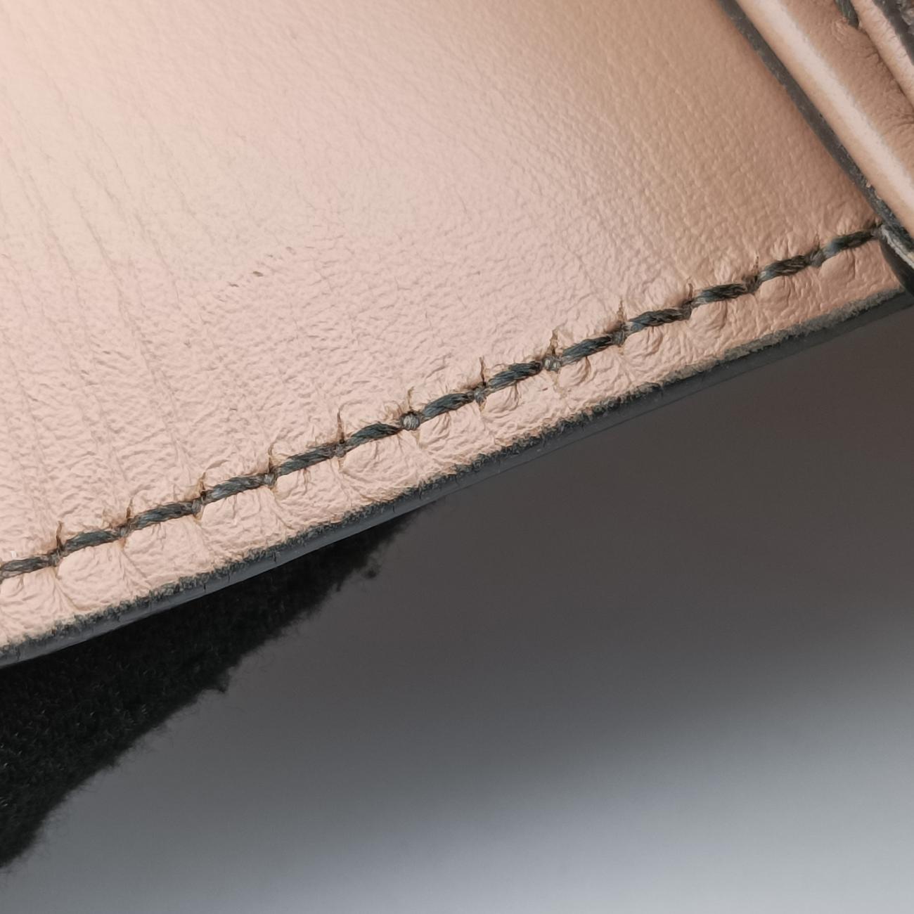 Emily Beige×Brown canvas x leather 295403 A012864626エミリー ベージュ×ブラウン キャンバス×レザー 295403 A012864626