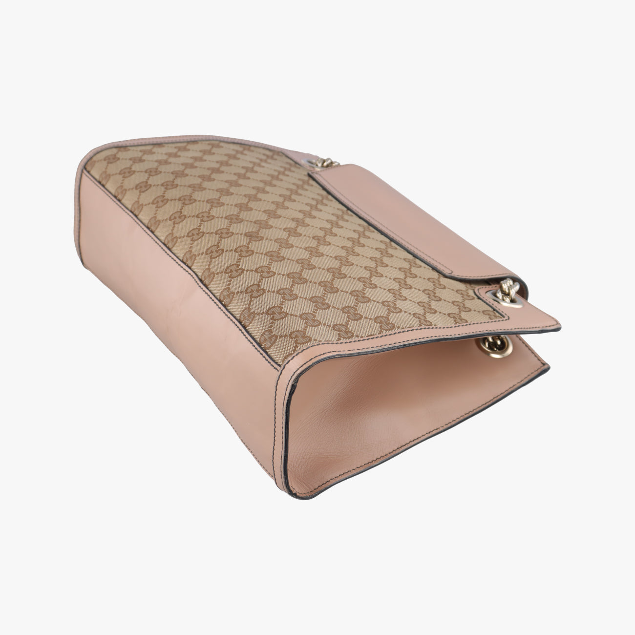 Emily Beige×Brown canvas x leather 295403 A012864626エミリー ベージュ×ブラウン キャンバス×レザー 295403 A012864626