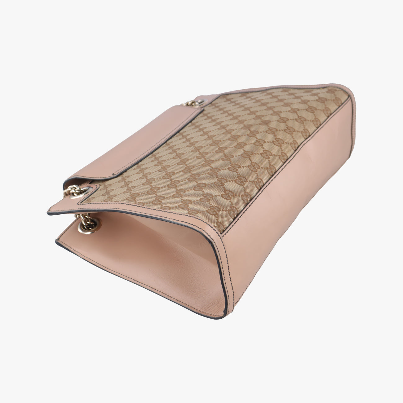 Emily Beige×Brown canvas x leather 295403 A012864626エミリー ベージュ×ブラウン キャンバス×レザー 295403 A012864626