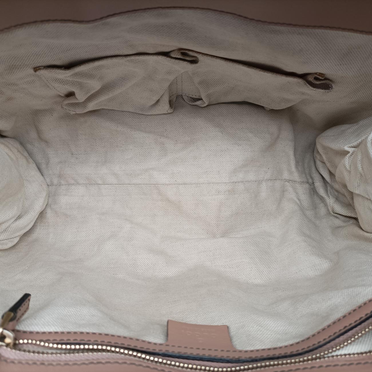 Emily Beige×Brown canvas x leather 295403 A012864626エミリー ベージュ×ブラウン キャンバス×レザー 295403 A012864626