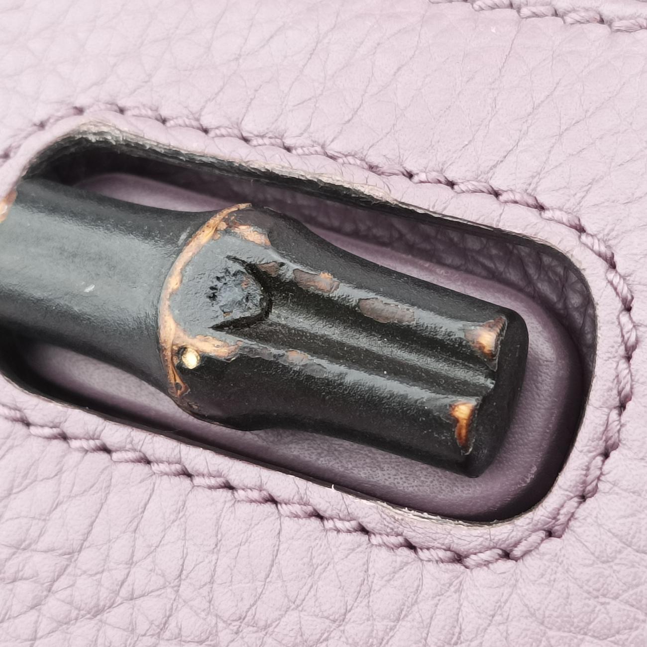 Bamboo fringe tassel Purple Leather 370833 A017708984バンブー パープル レザー 370833 A017708984