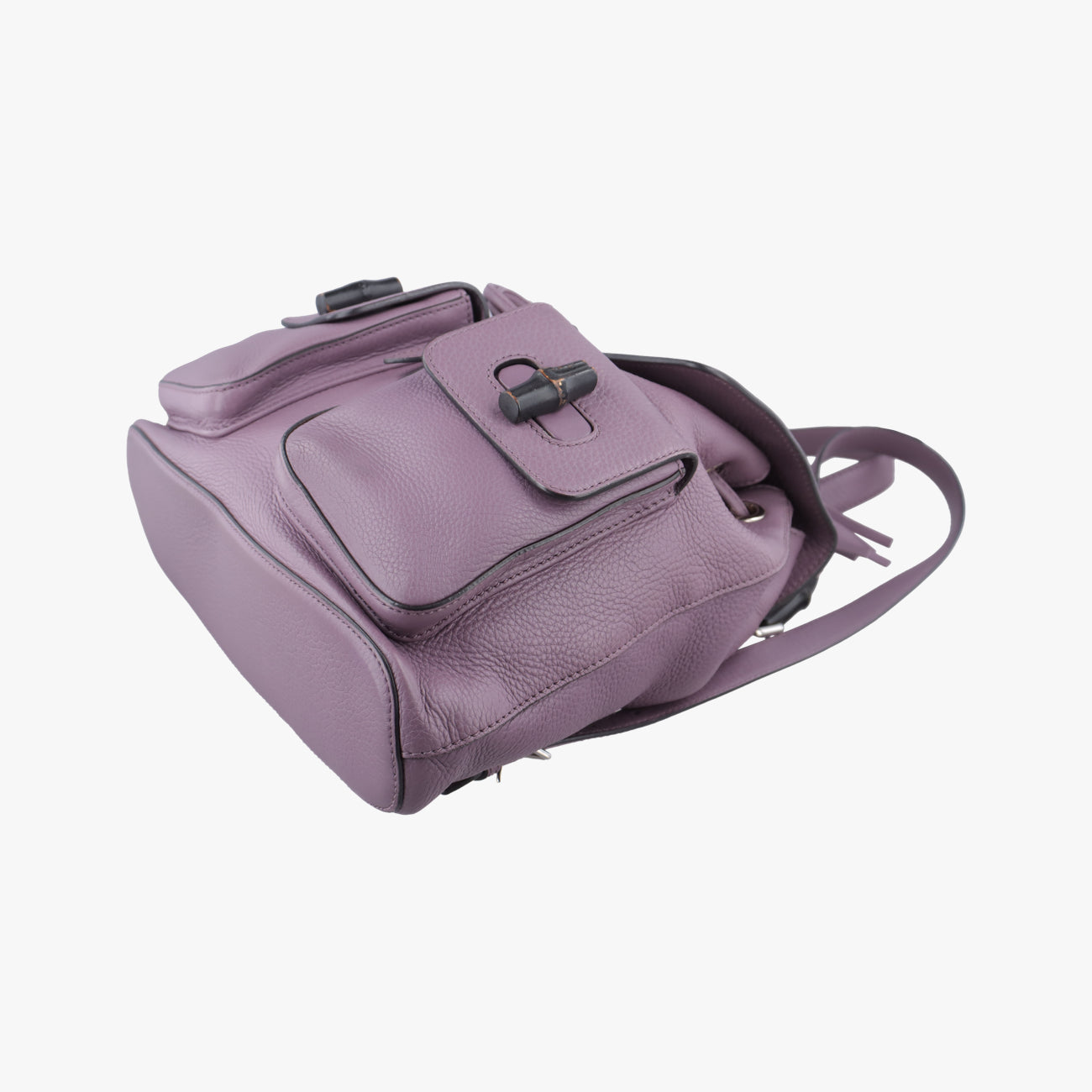 Bamboo fringe tassel Purple Leather 370833 A017708984バンブー パープル レザー 370833 A017708984