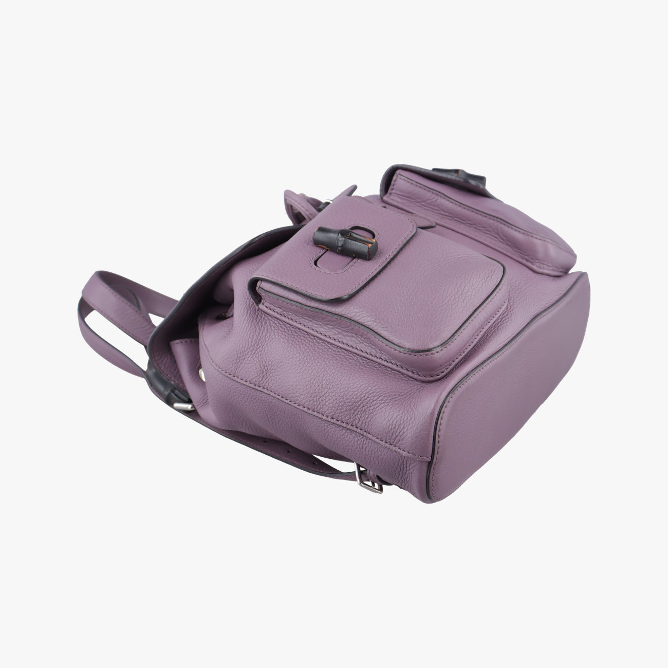 Bamboo fringe tassel Purple Leather 370833 A017708984バンブー パープル レザー 370833 A017708984