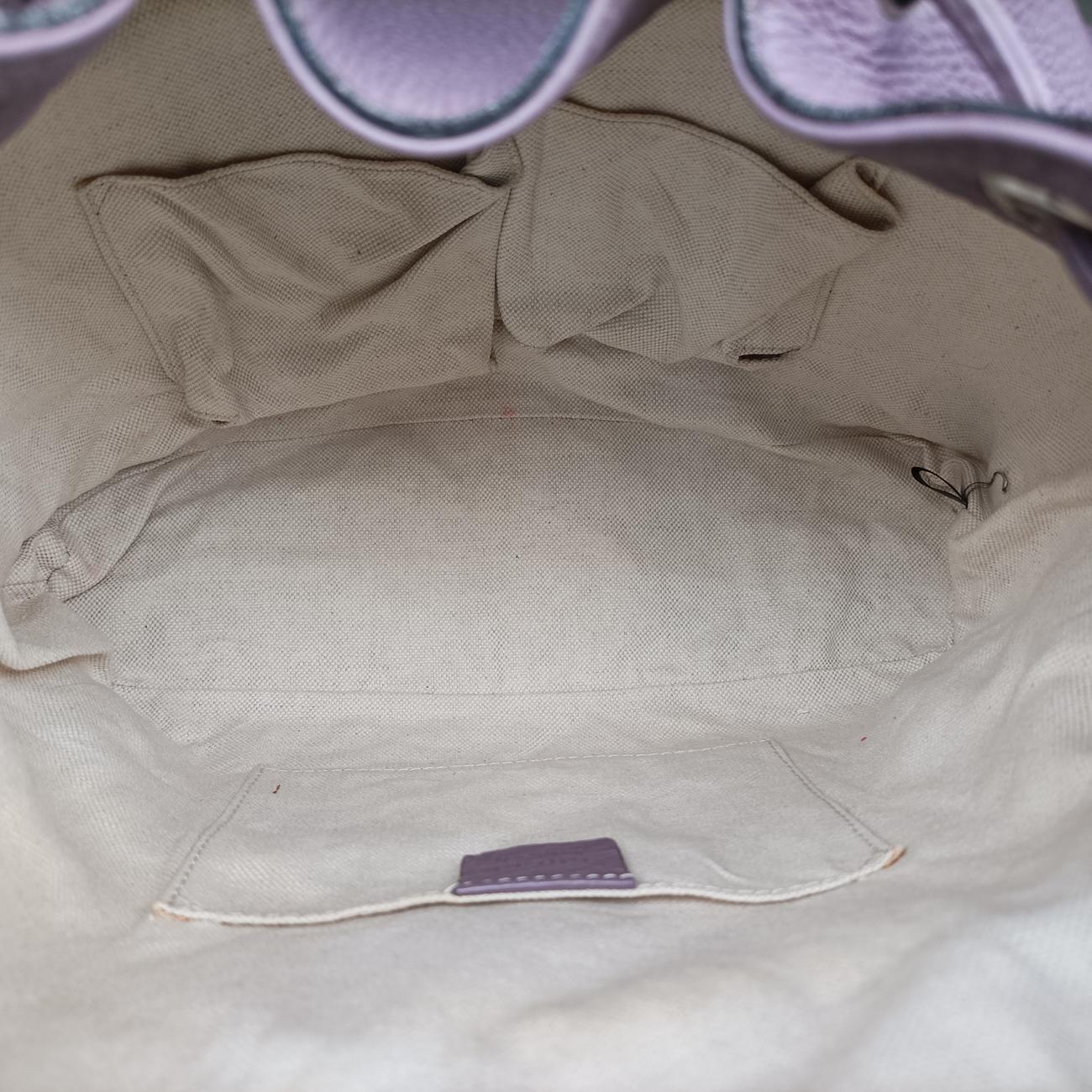 Bamboo fringe tassel Purple Leather 370833 A017708984バンブー パープル レザー 370833 A017708984