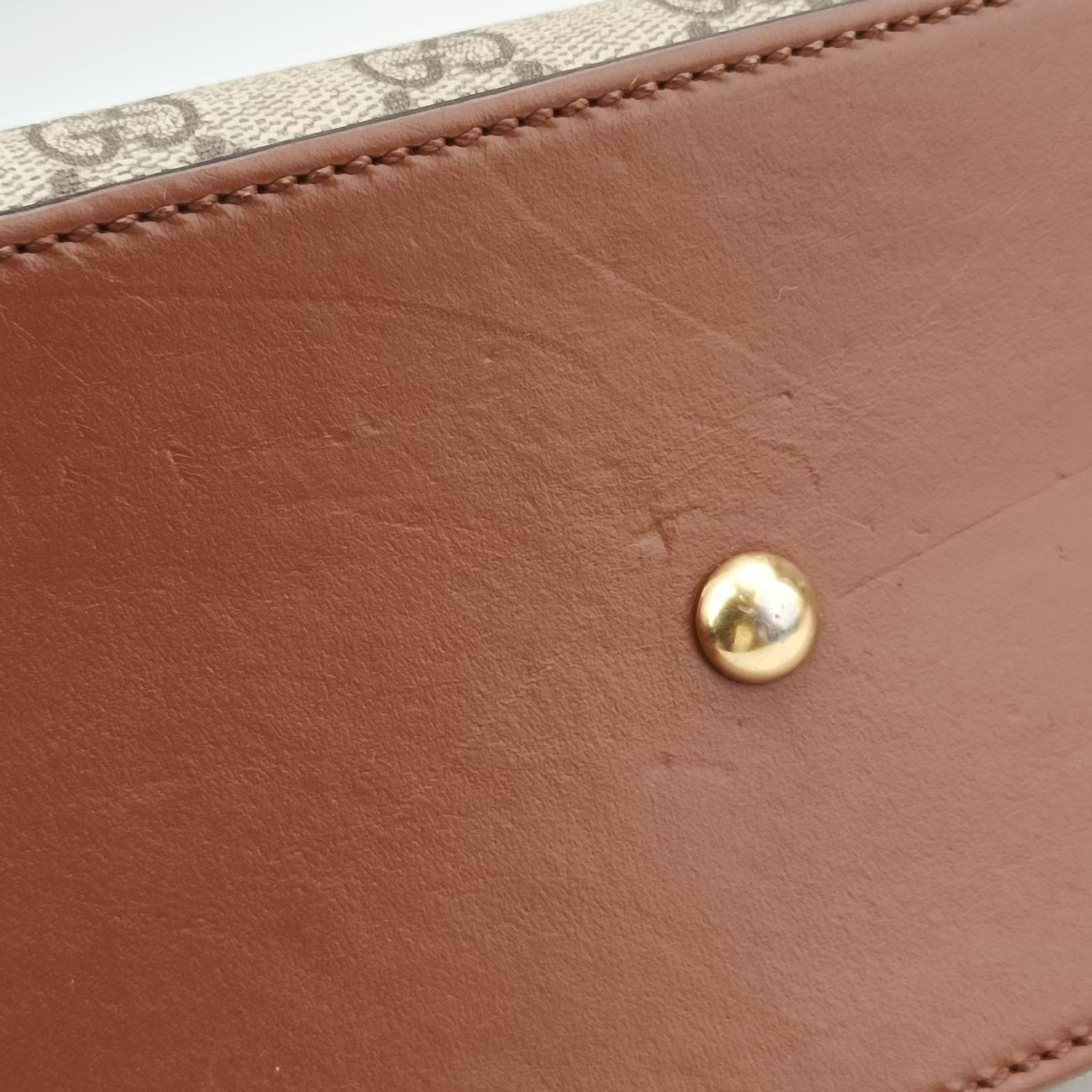 Padlock Beige×black PVC coated canvas×Leather 432674 E019975798パドロック ベージュ×ブラック PVCコーティングキャンバス×レザー 432674 E019975798