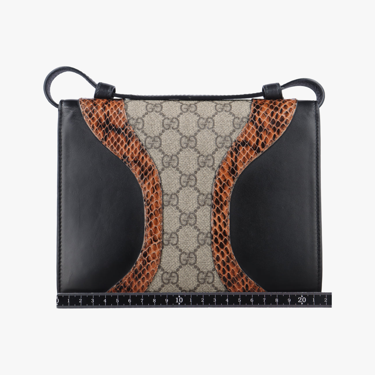 Osiride Beige×Black×Multicolour Leather×snakeskin 497995 C022870581オシリデ ベージュ× ブラック×マルチカラー レザー×ヘビ革 497995 C022870581