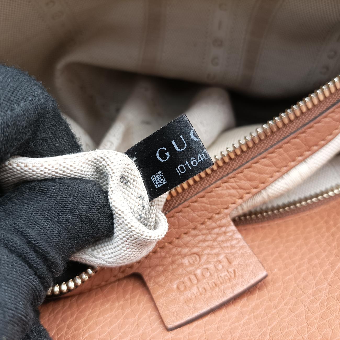 Soho GG logo Brown Leather 338970 I016401594ソーホー GGロゴ ブラウン レザー 338970 I016401594