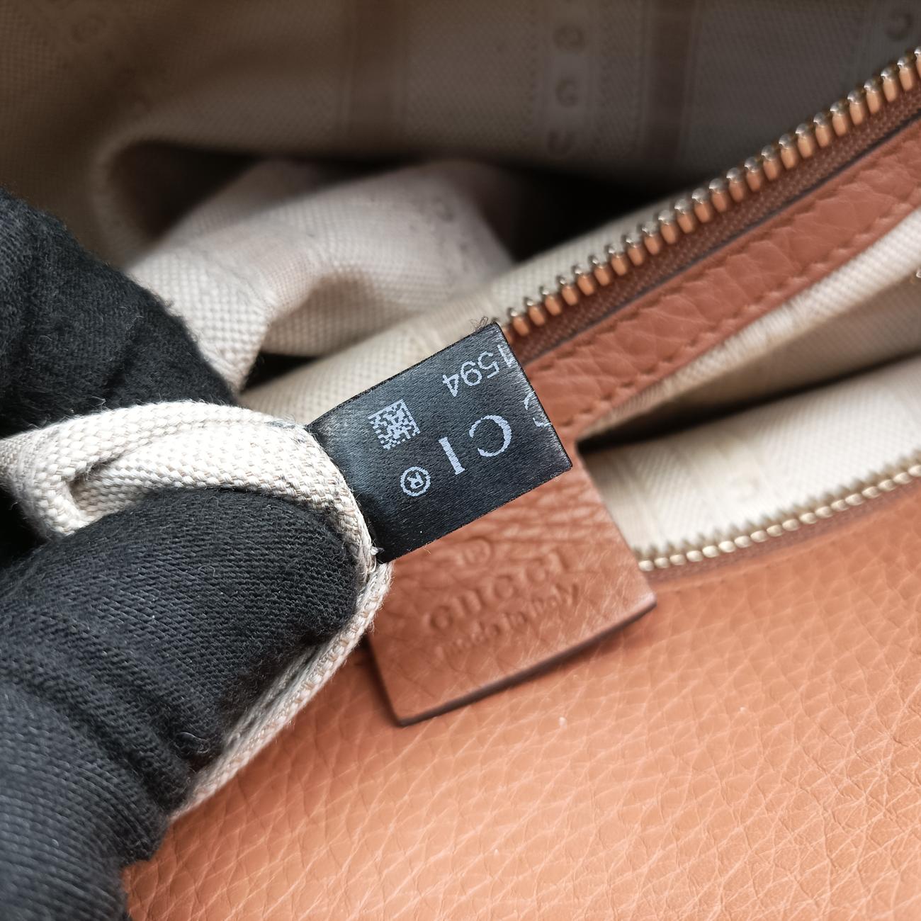 Soho GG logo Brown Leather 338970 I016401594ソーホー GGロゴ ブラウン レザー 338970 I016401594