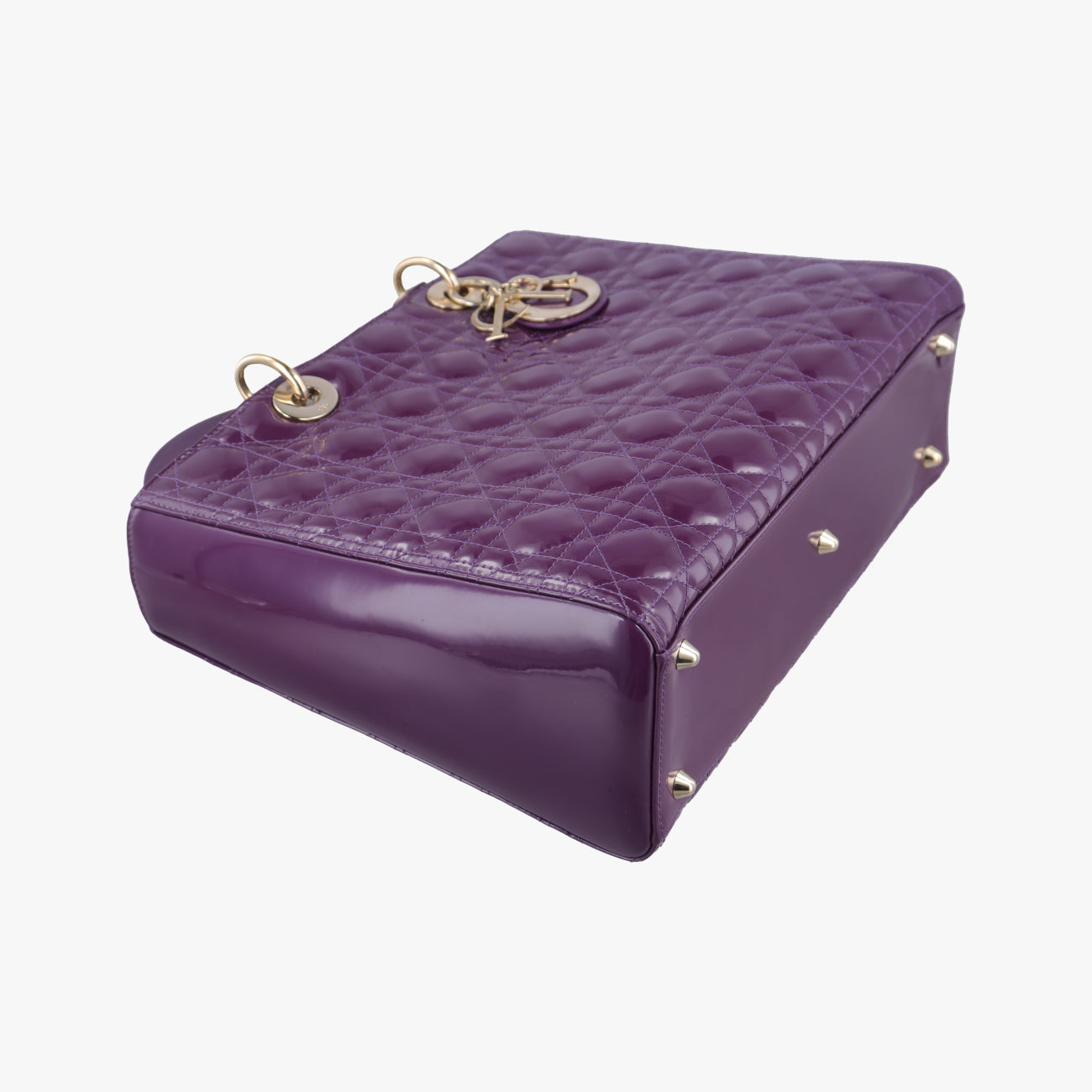 Lady Dior Purple Patent 15-BO-0142レディディオール パープル パテント 15-BO-0142