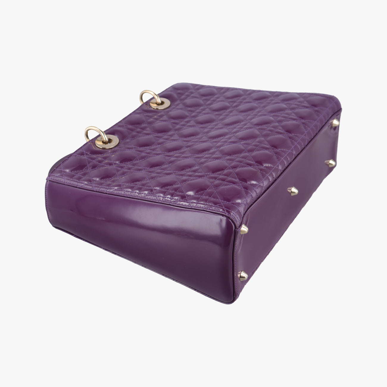 Lady Dior Purple Patent 15-BO-0142レディディオール パープル パテント 15-BO-0142