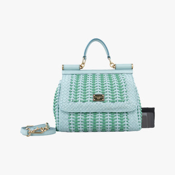 SICILY Green×Light blue Leather シシリー グリーン×ライトブルー レザー 