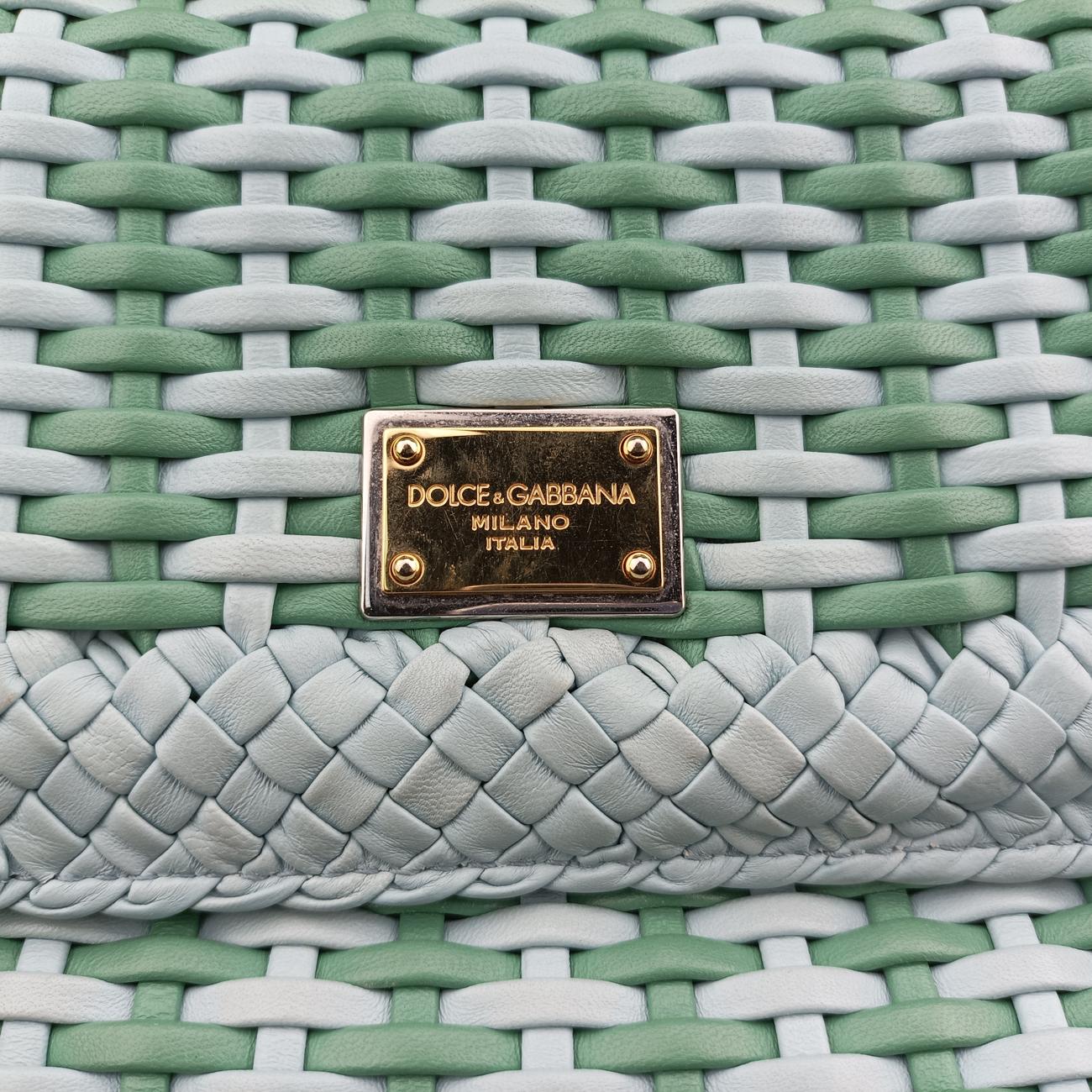 SICILY Green×Light blue Leather シシリー グリーン×ライトブルー レザー 