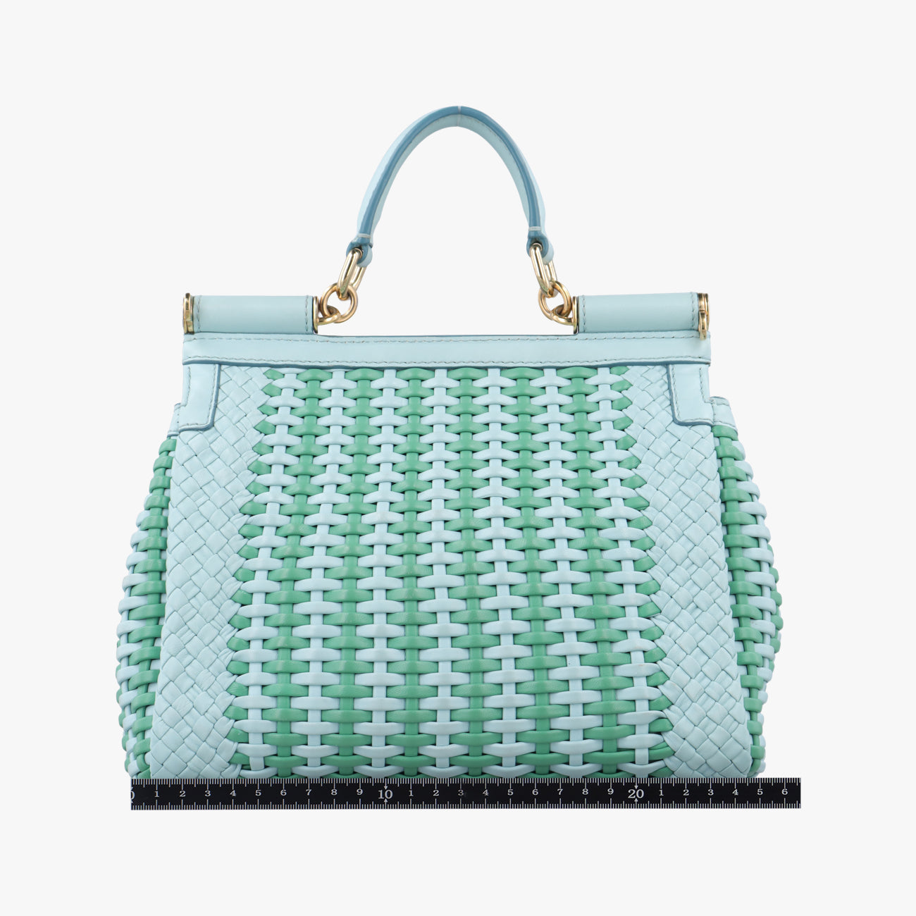 SICILY Green×Light blue Leather シシリー グリーン×ライトブルー レザー 