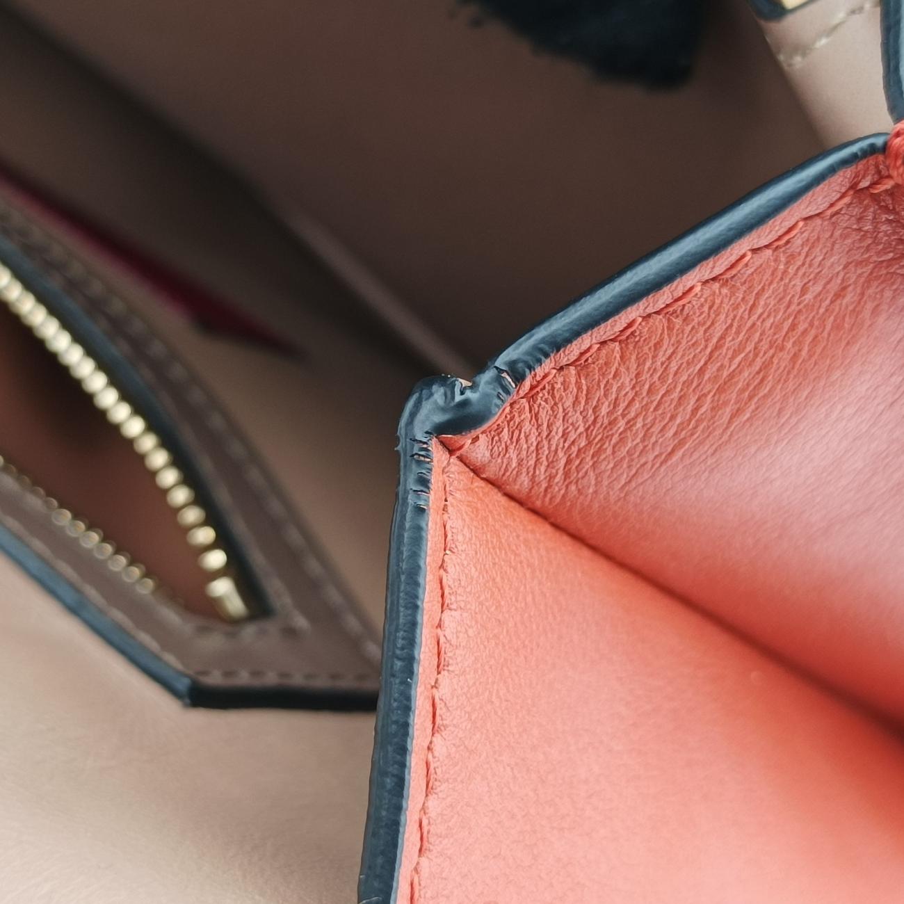 Rivet colorblock Green×grey Leather BL-H833VMP3リベット カラーブロック グリーン×グレー レザー BL-H833VMP3