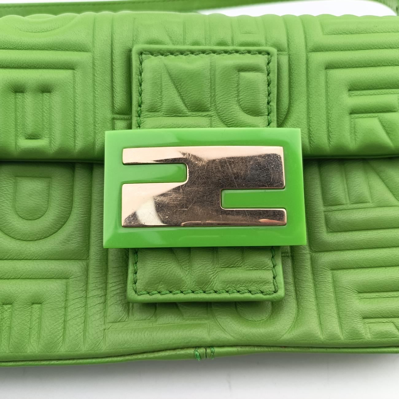 BAGUETTE Green Leather 8BK060 2415-8BK060-YME-088マンマバケット グリーン レザー 8BK060 2415-8BK060-YME-088