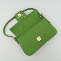 BAGUETTE Green Leather 8BK060 2415-8BK060-YME-088マンマバケット グリーン レザー 8BK060 2415-8BK060-YME-088