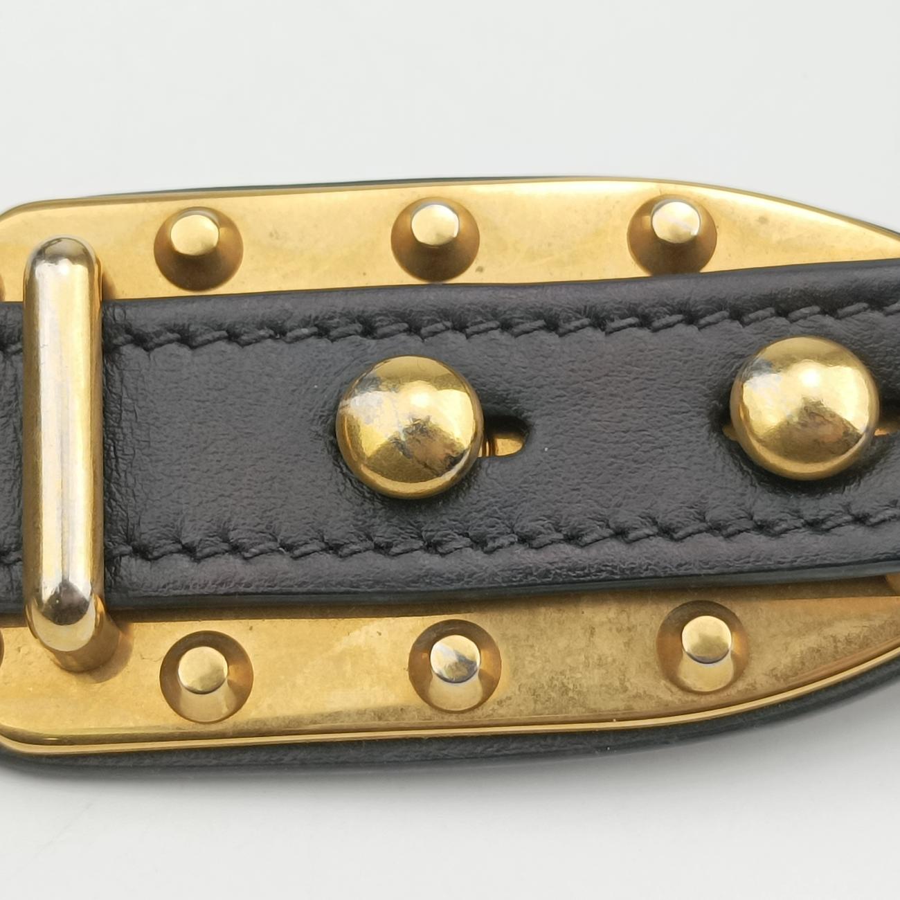 Cahier Black×white Leather×SAFFIANO Leather 1BD045 25カイエ ブラック×ホワイト レザー×サフィアーノレザー 1BD045 25