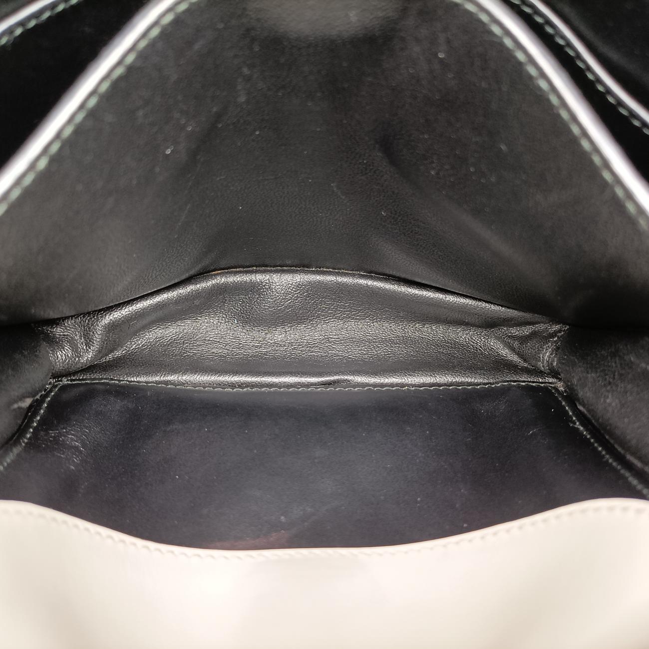 Cahier Black×white Leather×SAFFIANO Leather 1BD045 25カイエ ブラック×ホワイト レザー×サフィアーノレザー 1BD045 25