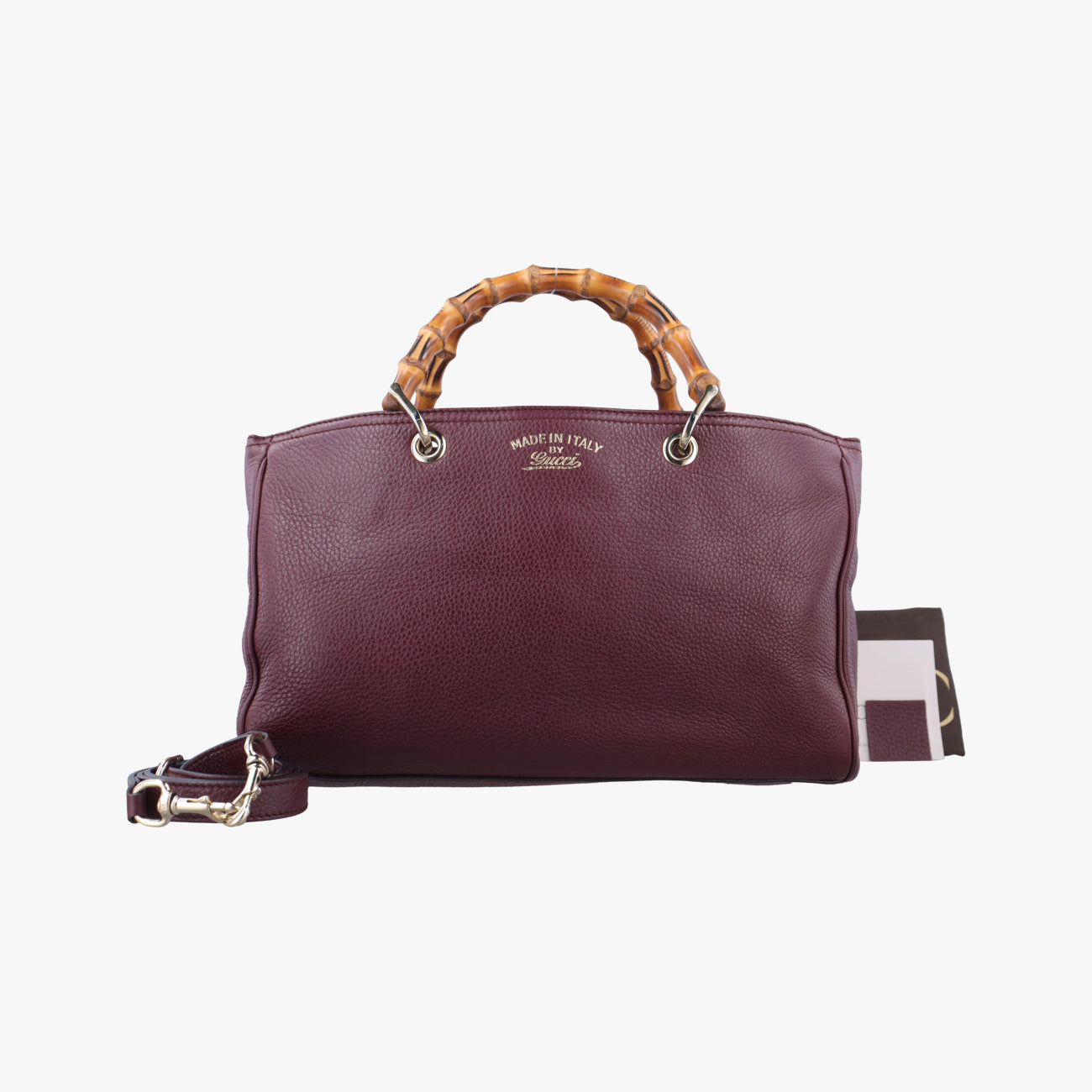 Bamboo Shopper Purple Leather 323660 D016266263バンブーショッパー パープル レザー 323660 D016266263