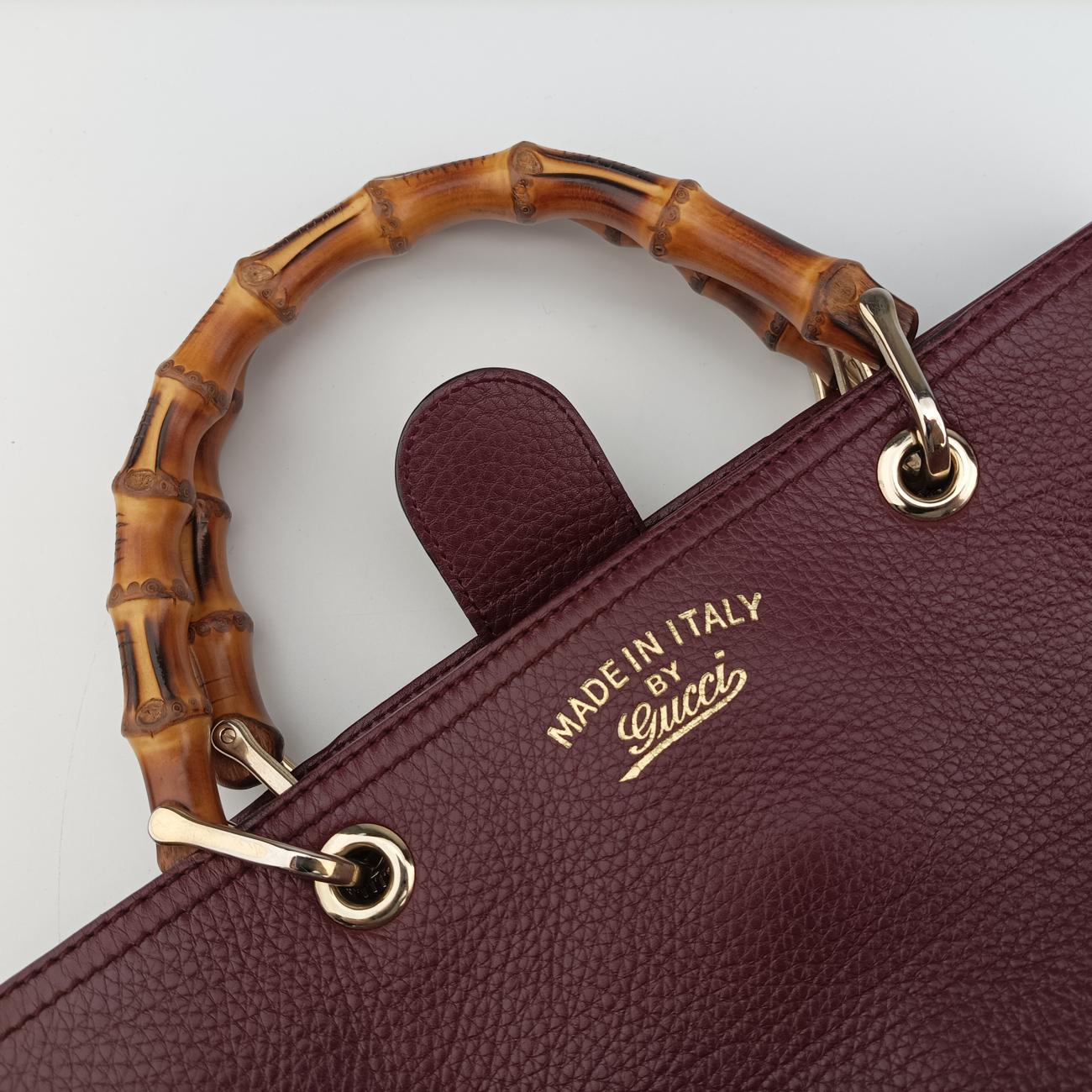 Bamboo Shopper Purple Leather 323660 D016266263バンブーショッパー パープル レザー 323660 D016266263