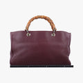 Bamboo Shopper Purple Leather 323660 D016266263バンブーショッパー パープル レザー 323660 D016266263