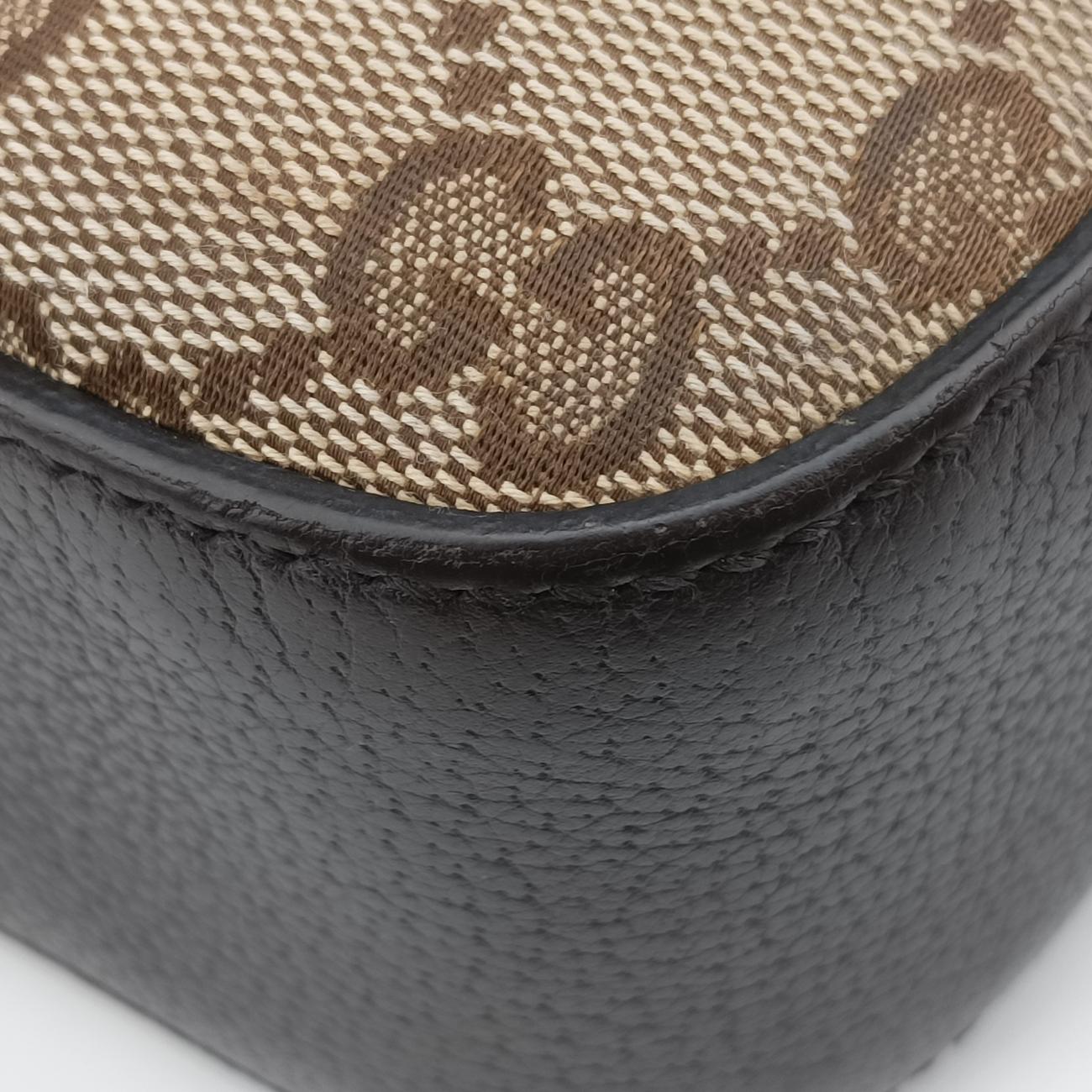 Bee Web Brown x Red x Green canvas x leather 412008 A019573417ビー ウェブ ブラウン×レッド×グリーン キャンバス×レザー 412008 A019573417