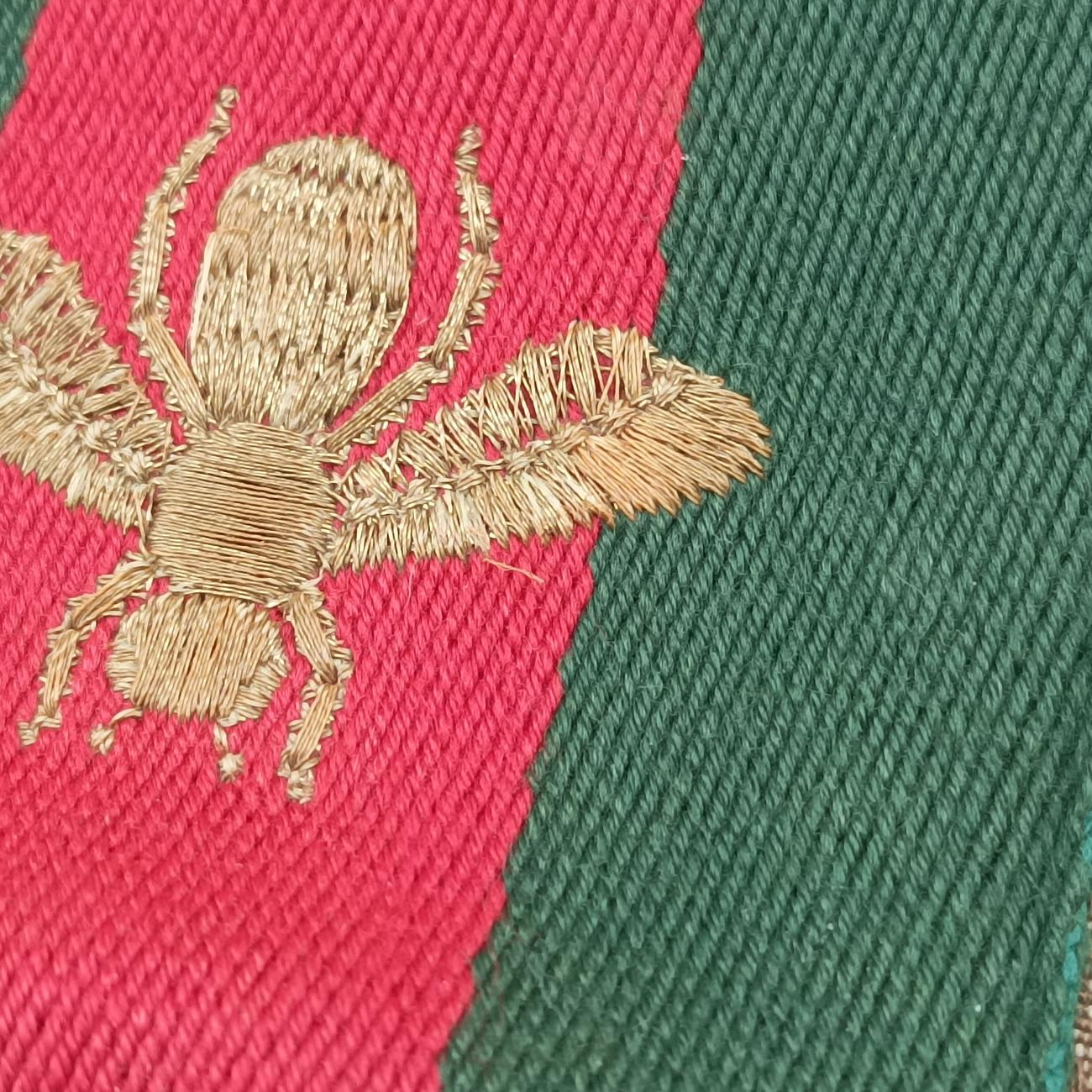 Bee Web Brown x Red x Green canvas x leather 412008 A019573417ビー ウェブ ブラウン×レッド×グリーン キャンバス×レザー 412008 A019573417