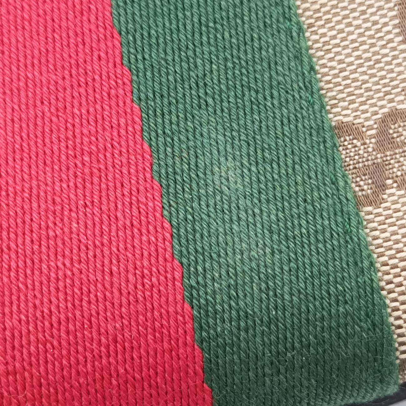 Bee Web Brown x Red x Green canvas x leather 412008 A019573417ビー ウェブ ブラウン×レッド×グリーン キャンバス×レザー 412008 A019573417