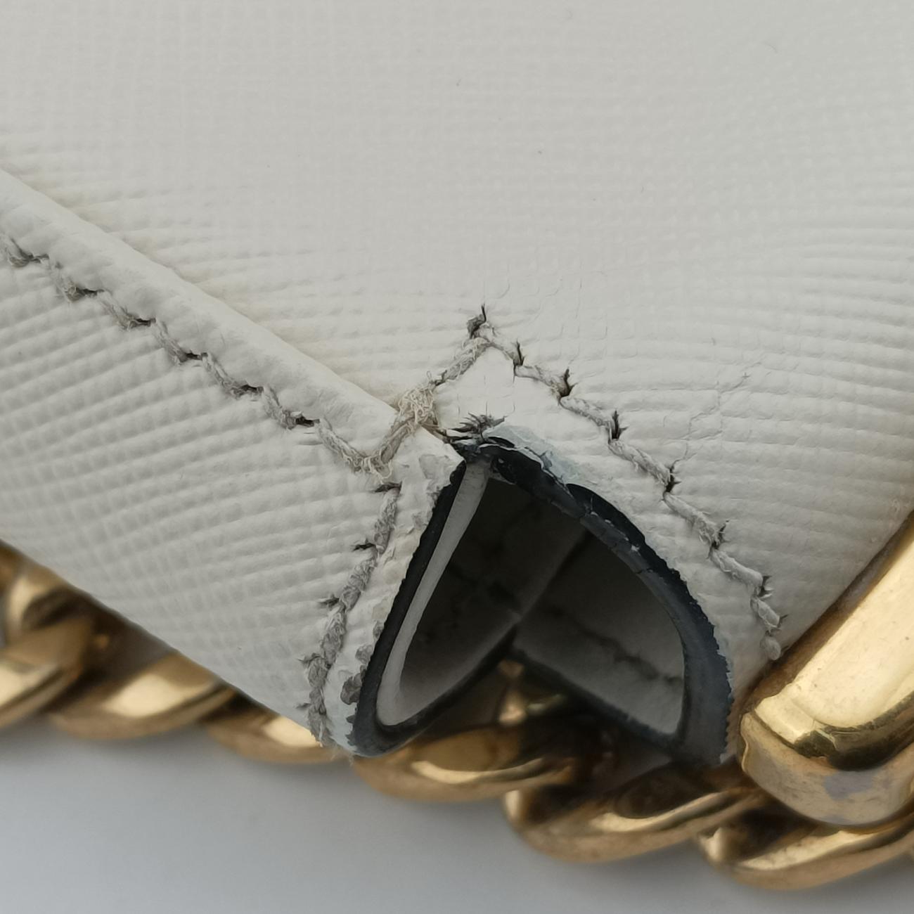 Sidonie White SAFFIANO　Leather 1BD219 25 Fシドニー ホワイト サフィアーノレザー 1BD219 25 F