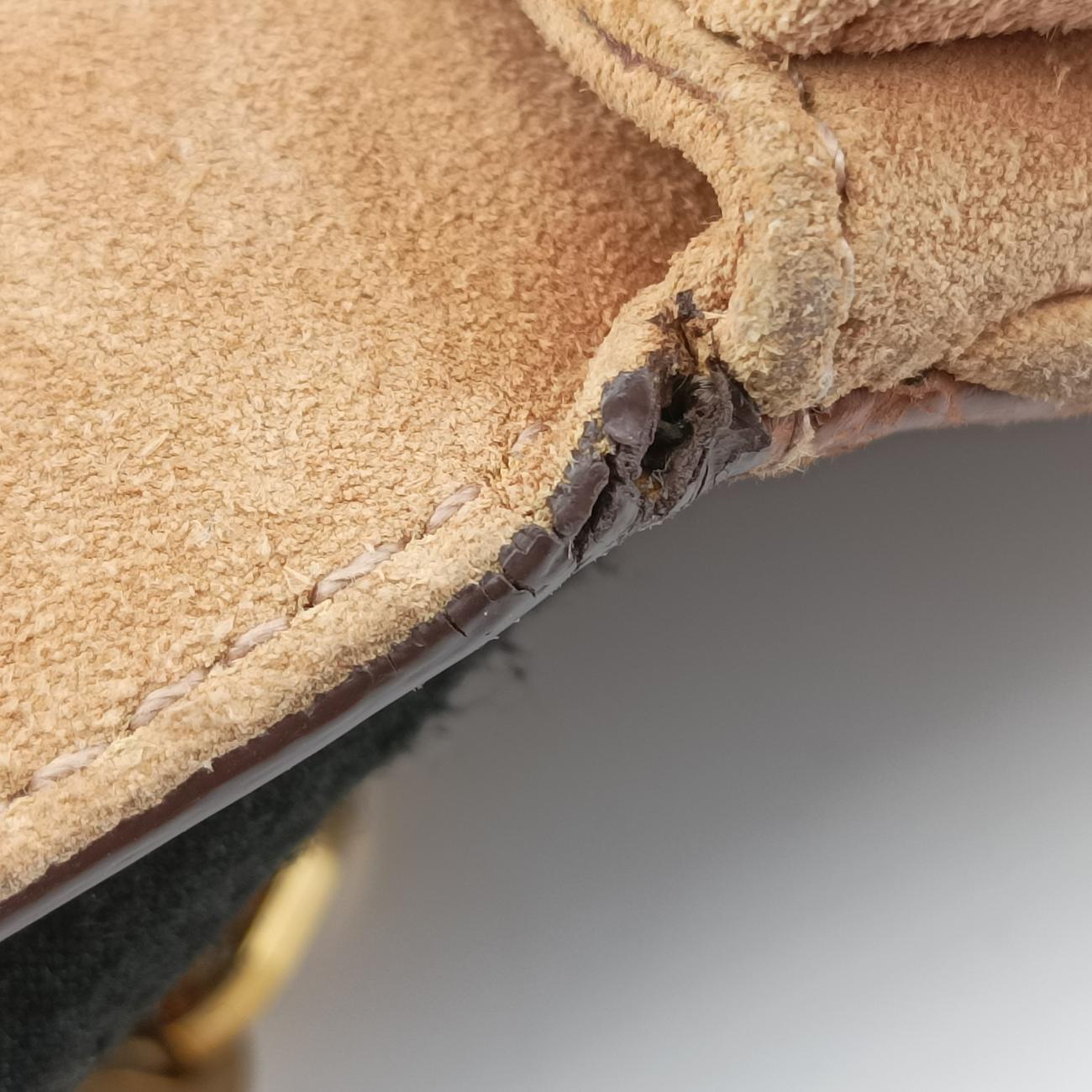 logo chain Brown×Multicolour Leather x Suede 1BD009 31/Eロゴ チェーン ブラウン ×マルチカラー レザー×スエード 1BD009 31/E