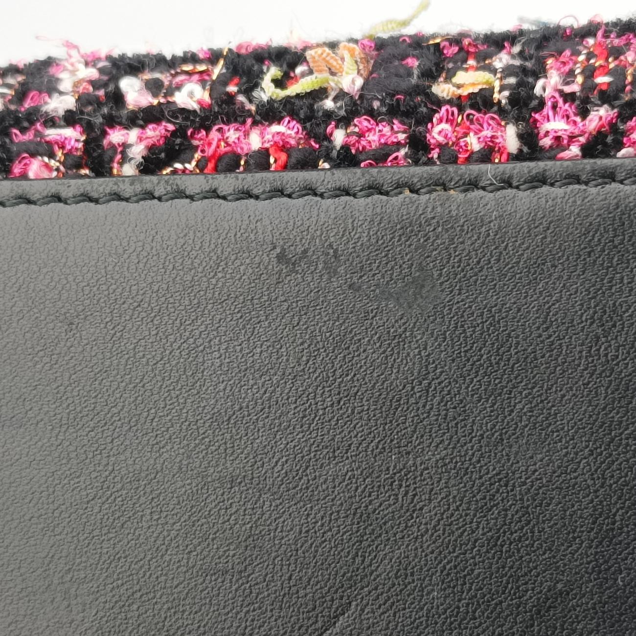 Lady Dior Pink×Multicolour Tweed x Leather 01-MA-0151レディディオール ピンク×マルチカラー ツイード×レザー 01-MA-0151