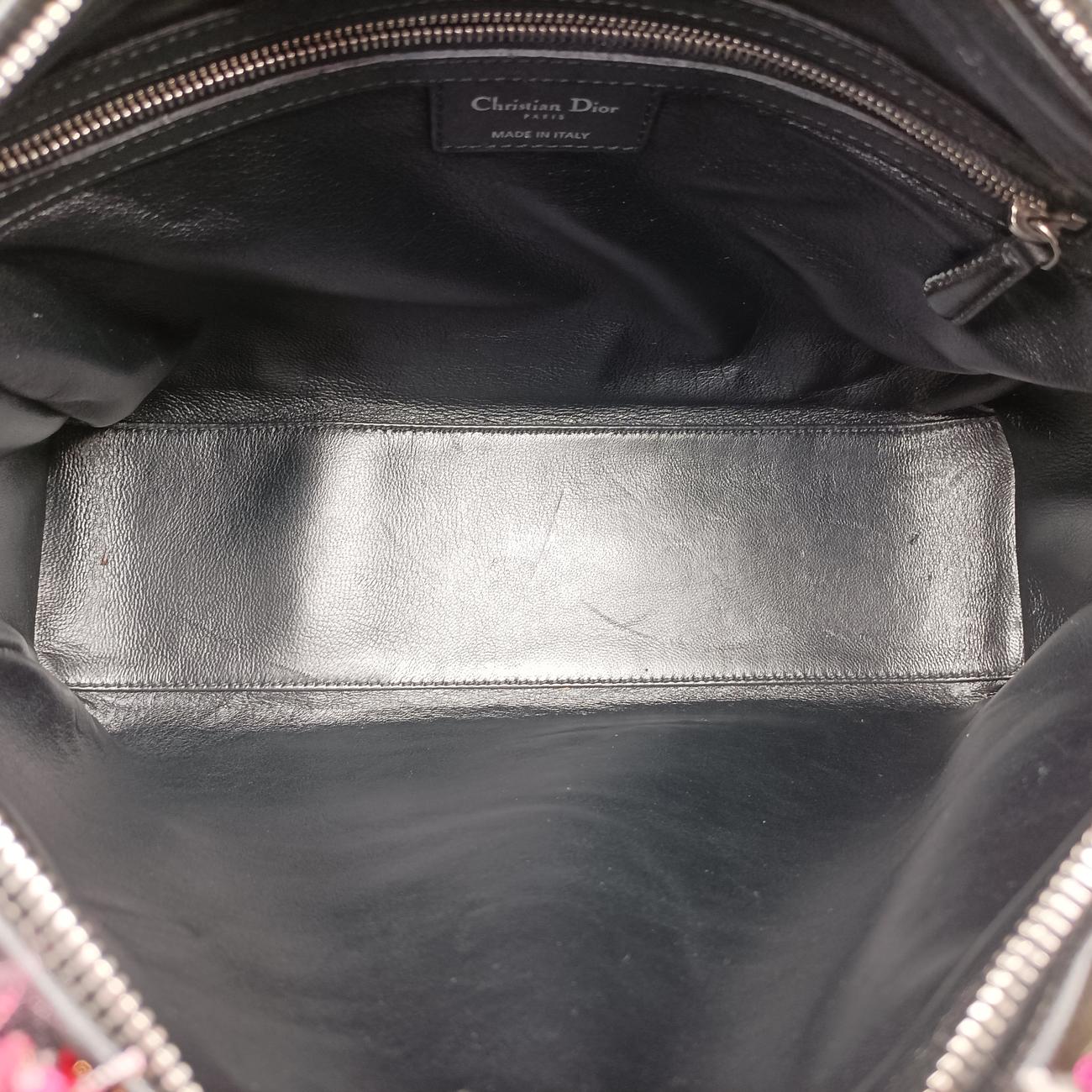 Lady Dior Pink×Multicolour Tweed x Leather 01-MA-0151レディディオール ピンク×マルチカラー ツイード×レザー 01-MA-0151