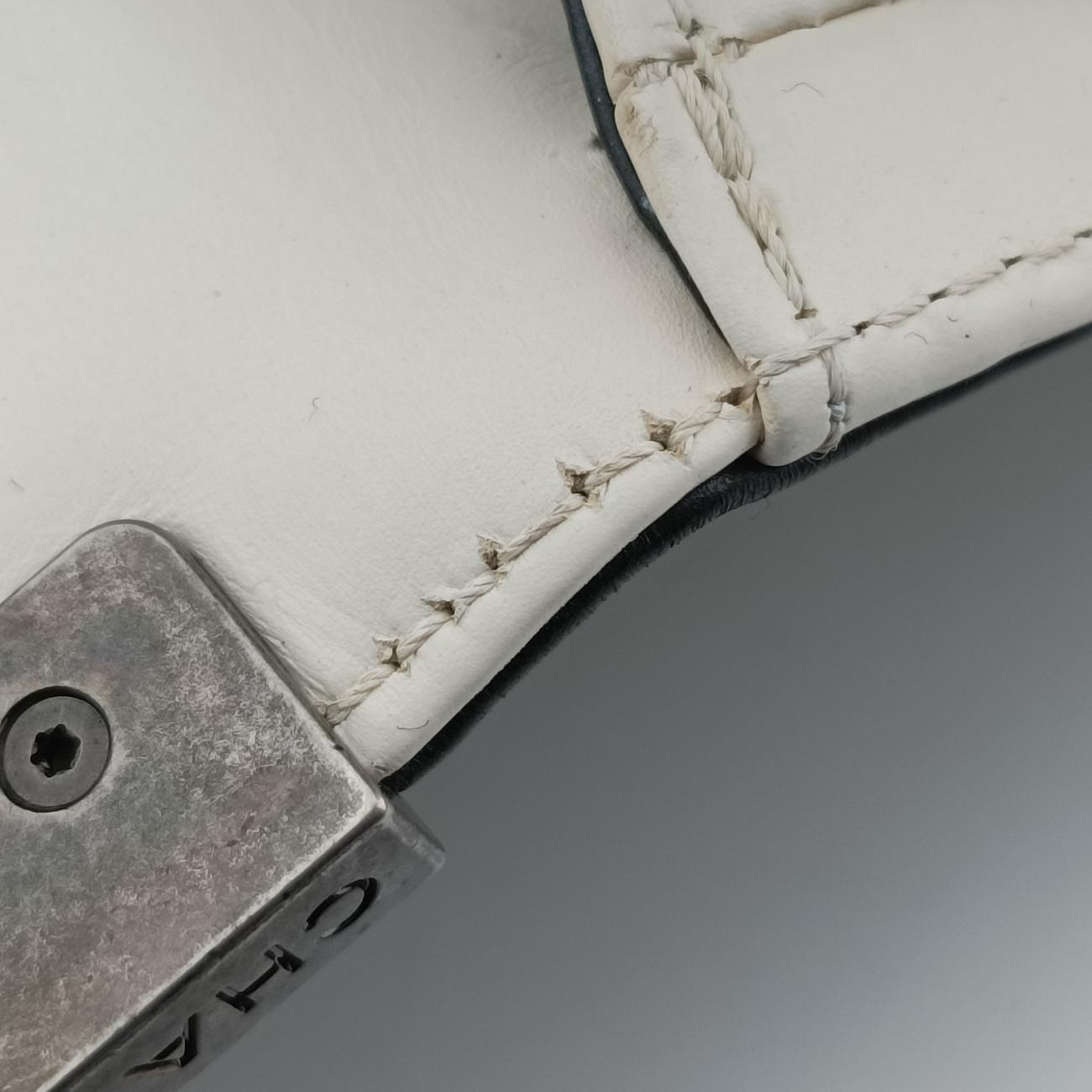 BOY CHANEL Black×white Leather A66713 15643111ボーイシャネル ブラック×ホワイト レザー A66713 15643111